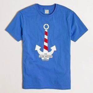 J. Crew graphic tee shirt with anchor
